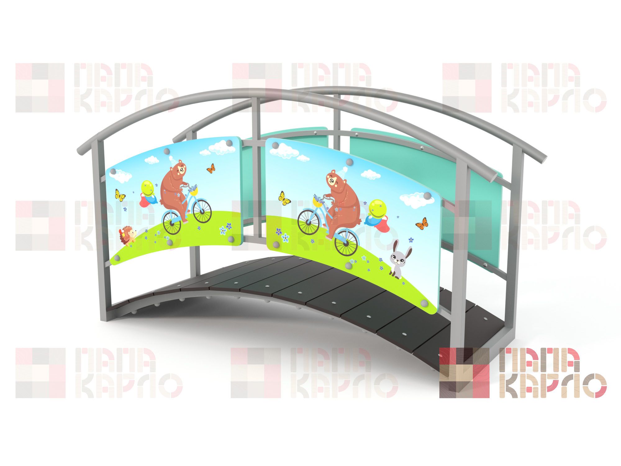 Лаз "Медведи на велосипеде"
