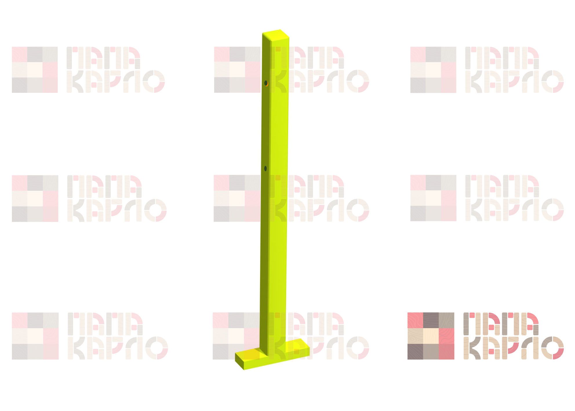 Столбик для металлических ограждений